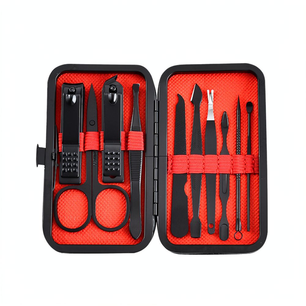 Mens Grooming Travel Kit - Professional Grooming Tool Set Stainless Steel