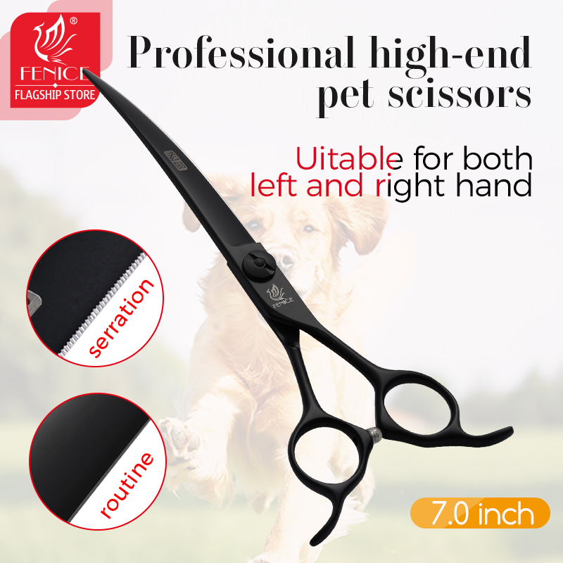 Grooming Scissors - Fenice Chuyên Nghiệp 7 Inch Cong
