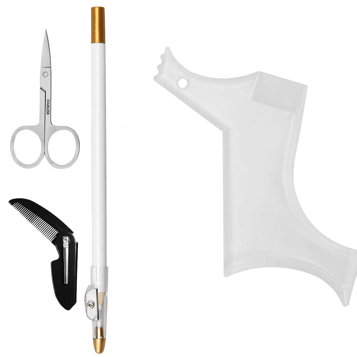 4Pcs Set Beard Shaping Kit Mul - đánh giá và giá Beard Trimmer