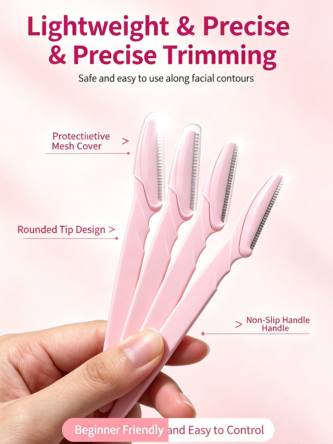 Bottled Eyebrow Razor Set, wit - đánh giá và giá Body Trimmer