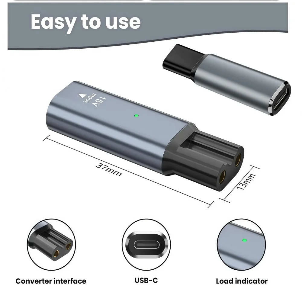 15V Type-C Shaver Adapter, Cha - đánh giá và giá Beard Trimmer