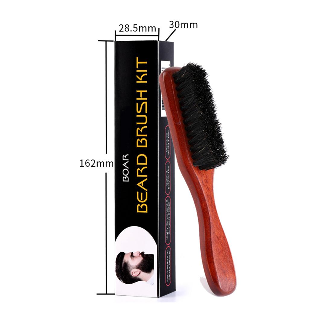Beard Brush Wooden Long Handle - đánh giá và giá Mens Grooming Travel Kit