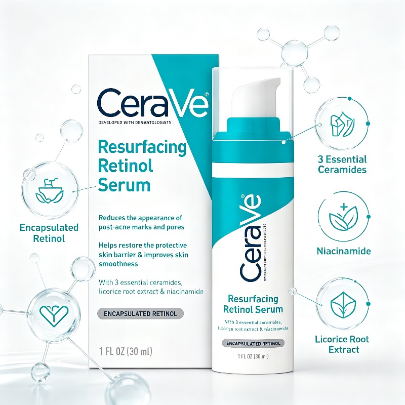 CeraVe Resurfacing Retinol Ser - đánh giá và giá Hair Clipper