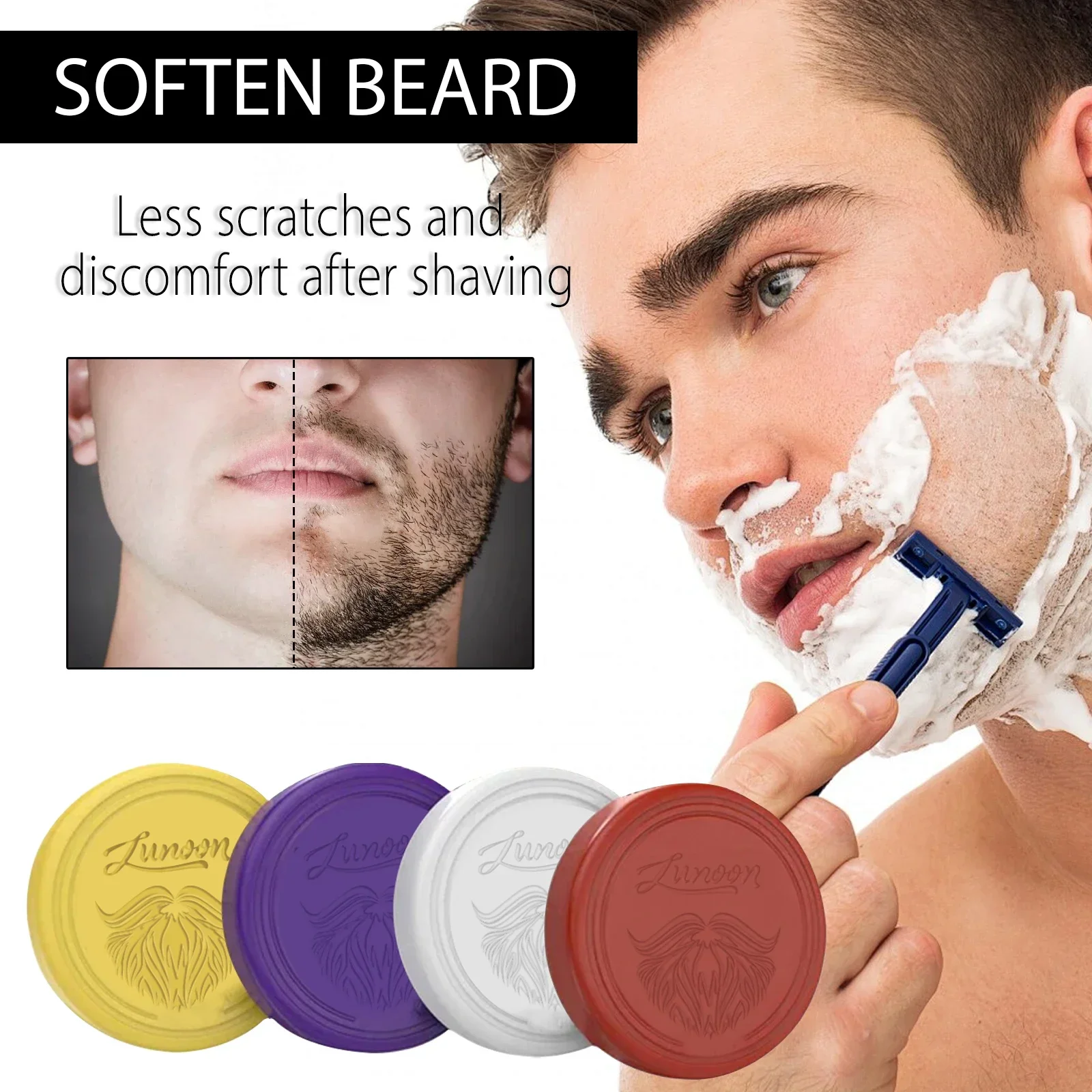 4/1pcs Mens Beard Shaving Soap - đánh giá và giá Shaving Cream