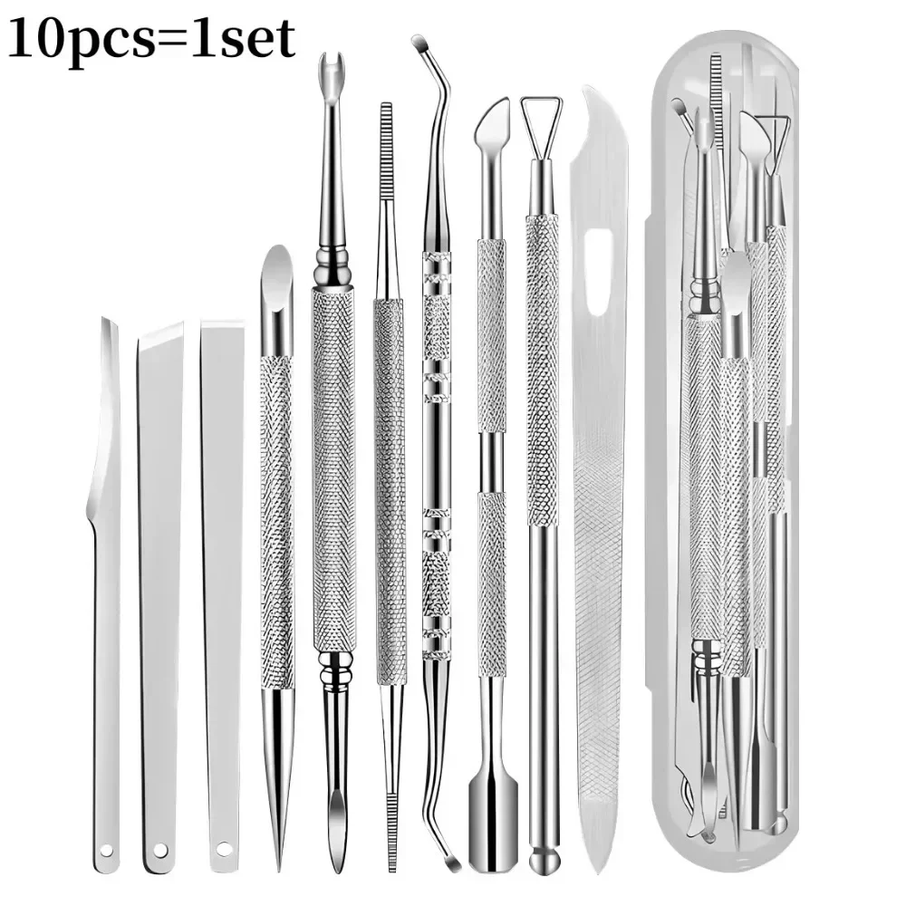Foot File Kit 10Pcs Stainless  - đánh giá và giá Mens Grooming Travel Kit