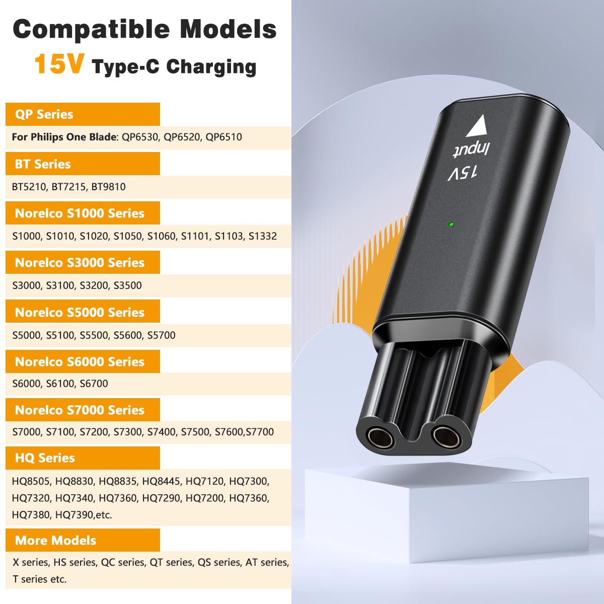 Brangdy 15V HQ8505 Type-C Shav - đánh giá và giá Electric Razor