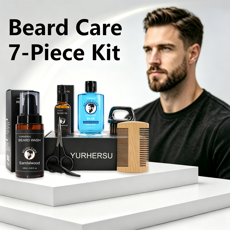 Beard grooming kit (7 pieces)3 - đánh giá và giá Grooming Kit