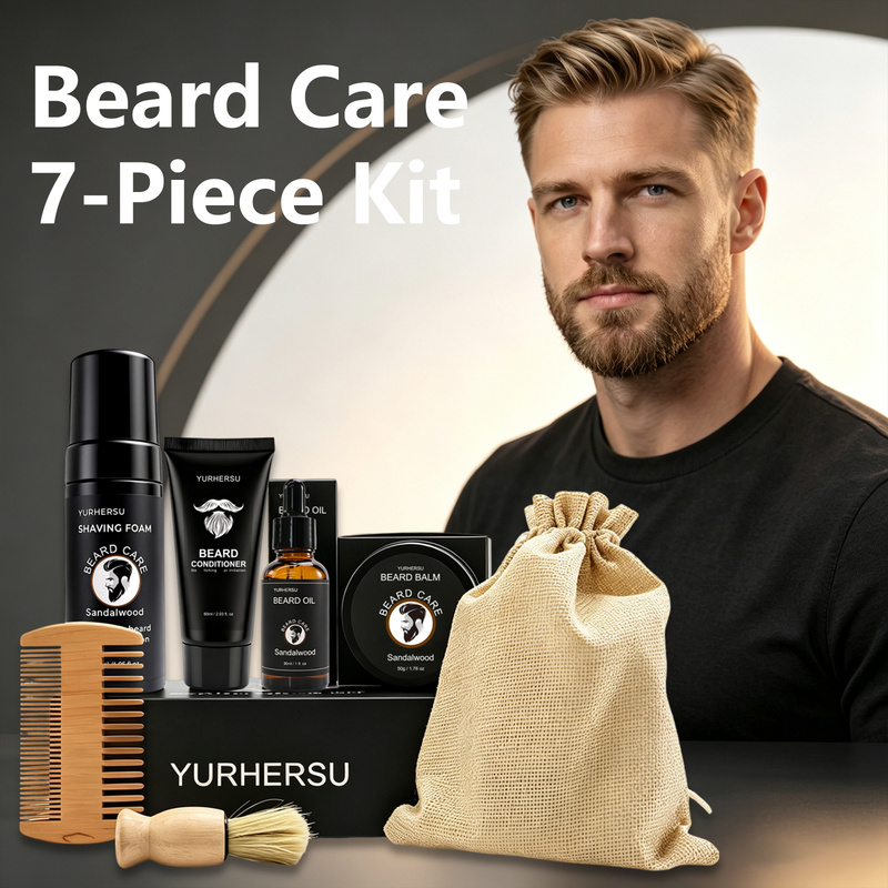 Beard Grooming Kit 7 Pcs Beard - đánh giá và giá Grooming Kit
