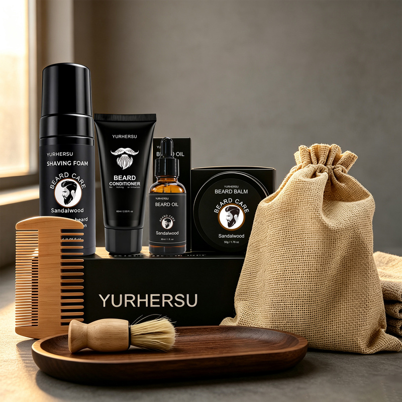 Beard Grooming Kit 7 Pcs Beard - đánh giá và giá Grooming Kit