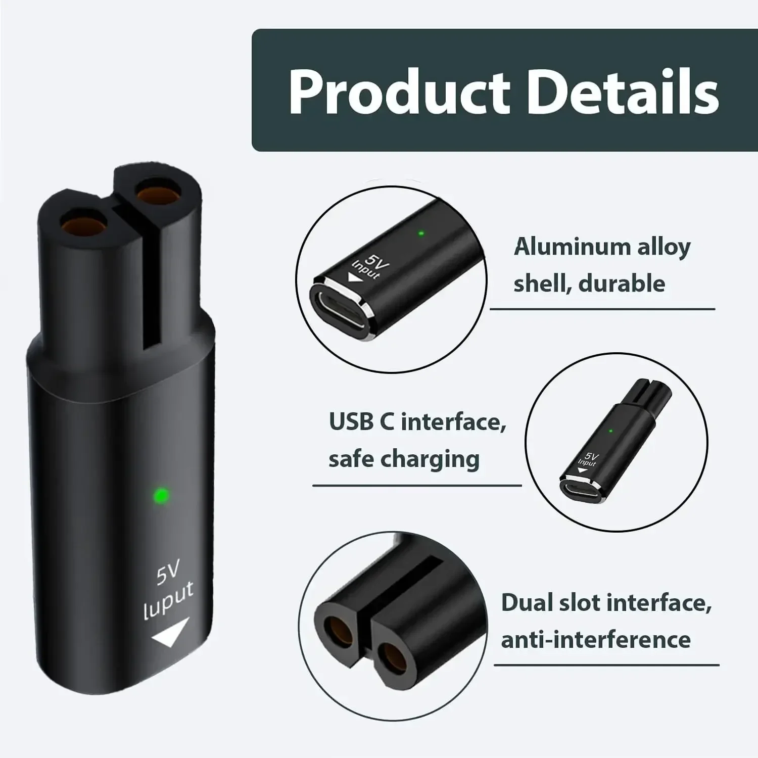 5V Type-C Shaver Adapter Charg - đánh giá và giá Body Trimmer