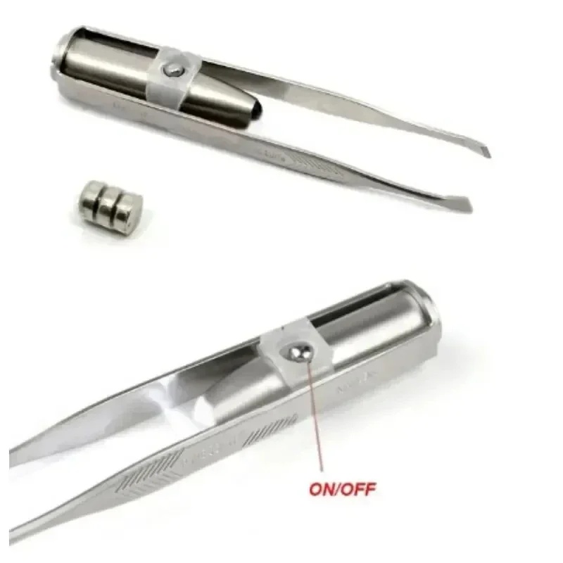 Lighted Stainless Steel Tweeze - đánh giá và giá Grooming Kit