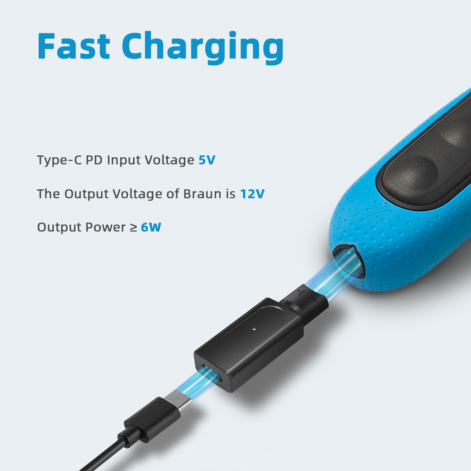 Brangdy 12V Type-C Shaver Adap - đánh giá và giá Electric Razor